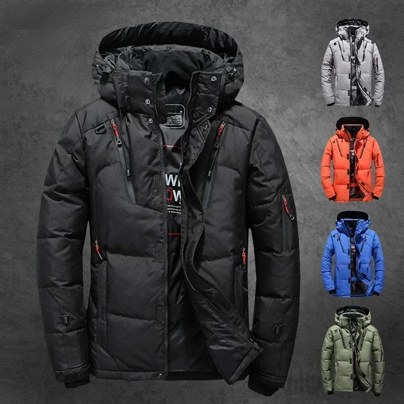 Men's Down Mountain Jacket Waterproof Insulated Lightweight - VibreMode