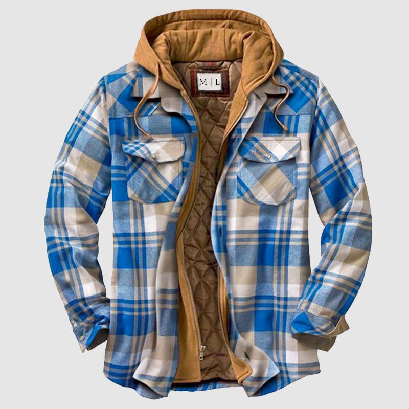 Men's Lumberjack Jacket Durable Waterproof Tan - VibreMode