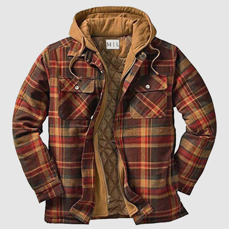 Men's Lumberjack Jacket Durable Waterproof Tan