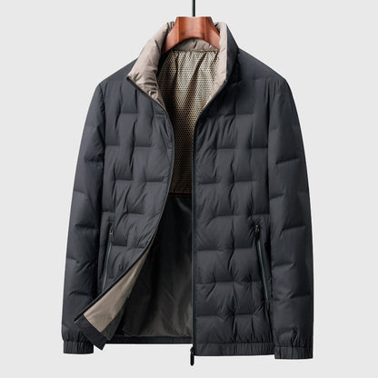 Men's Insulated Down Jacket Waterproof Lightweight Black