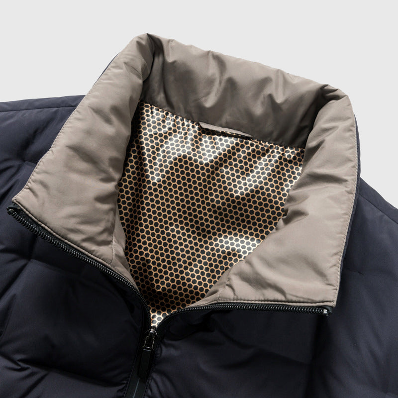 Men's Insulated Down Jacket Waterproof Lightweight Black