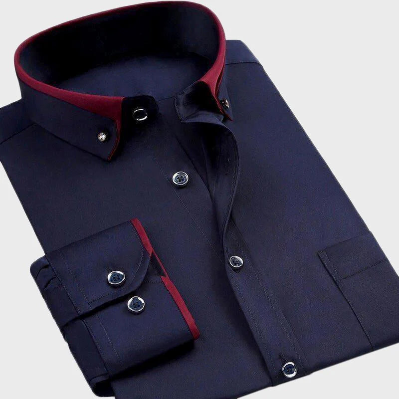 Men's Felix Grant Apex Luxe Slim-Fit Stretch Cotton Dress Shirt