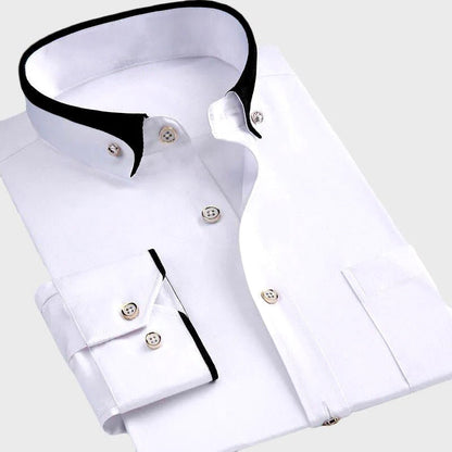 Men's Felix Grant Apex Luxe Slim-Fit Stretch Cotton Dress Shirt