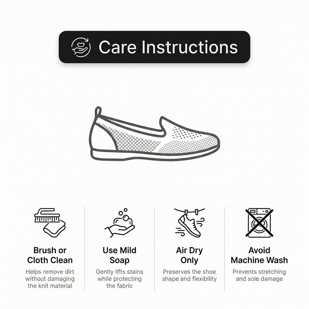 Slip-On Knit Mesh Walking Shoes Cushioned Comfort Fit