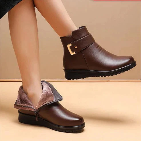 Women's Fleece Lined Winter Boots Non Slip - VibreMode