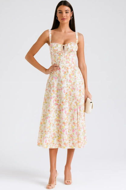 Women's Floral Maxi Dress Comfortable - VibreMode