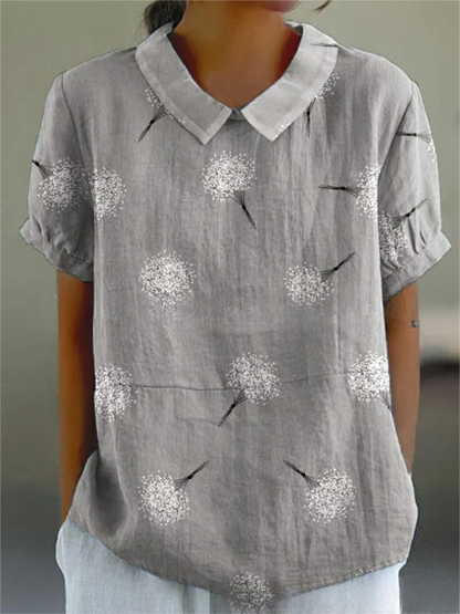 Women's Floral Blouse Vintage Print
