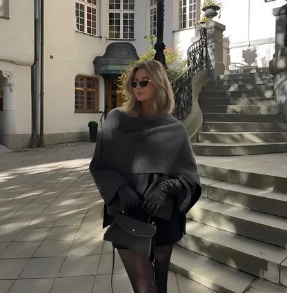 Classic Red Cape Coat