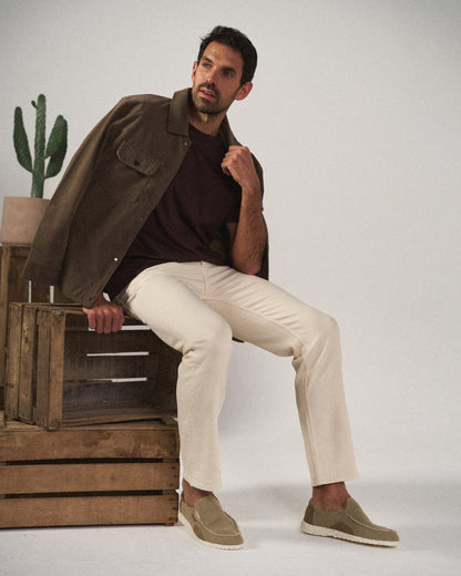 Men's Slip On Moc Toe Shoes