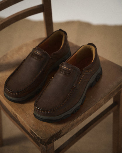 Men's Slip-On Loafers Round Toe Casual