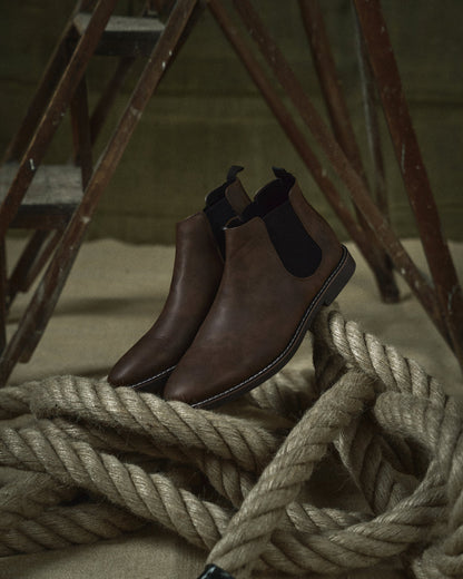 Men's Ankle Boots Elastic Side Panels