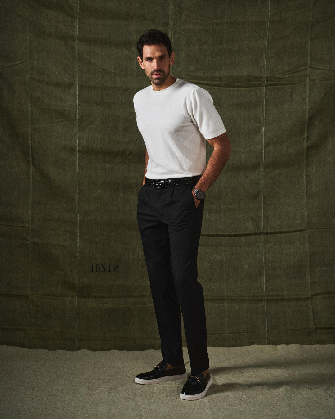 Men's Textured Slip-On Loafers