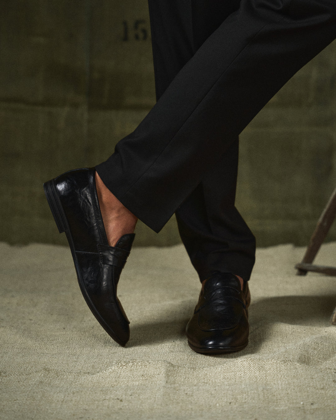 Men's Slip-On Dress Shoes Strap Detail