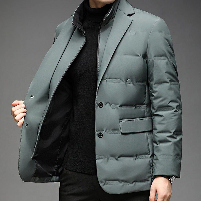 Men's Down Winter Jacket Insulated Waterproof Black