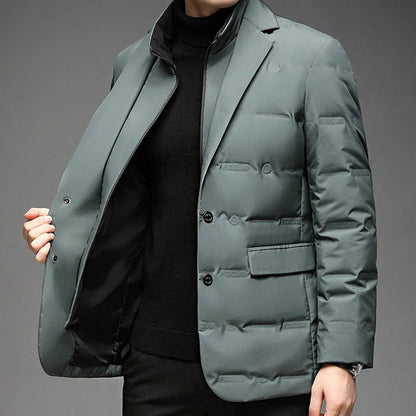 Men's Down Winter Jacket Insulated Waterproof Black