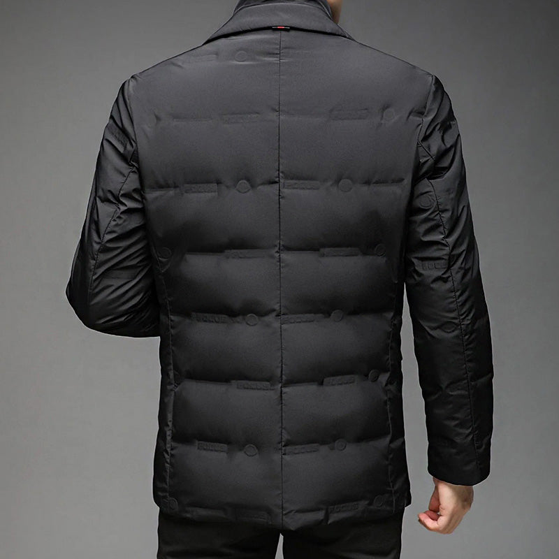 Men's Down Winter Jacket Insulated Waterproof Black