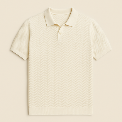 Men's Cotton Polo Vintage Style Shirt