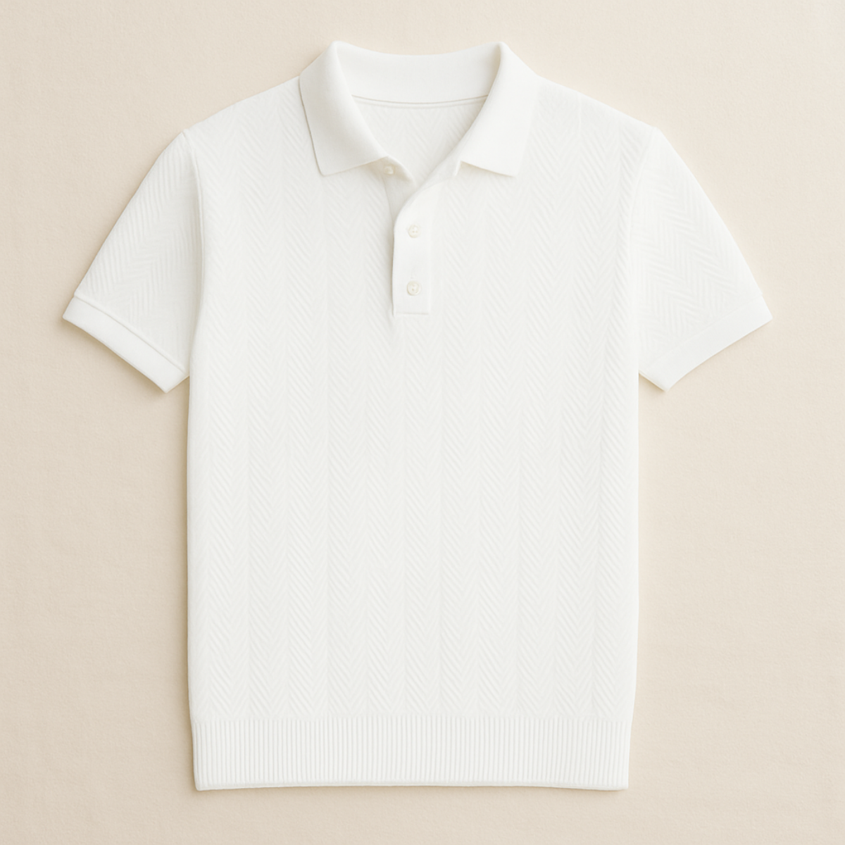 Men's Cotton Polo Vintage Style Shirt