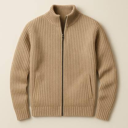 Windsor Men's Knitted Zip Cardigan