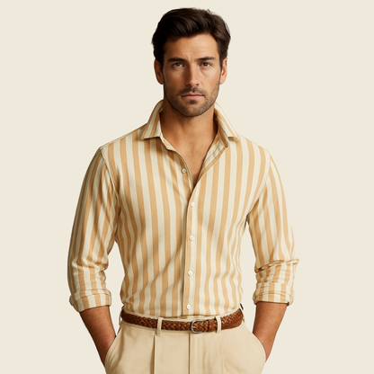 Vittorio Men's Striped Linen Shirt