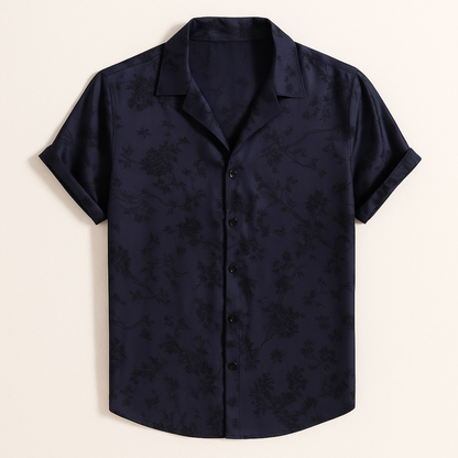 Men's Satin Dress Shirt