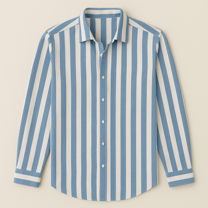 Men's Linen Stripe Shirt