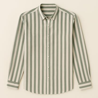 Men's Linen Stripe Shirt
