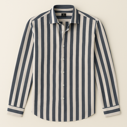 Men's Linen Stripe Shirt