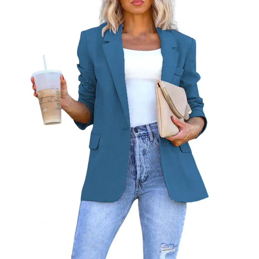 Women's Cotton Blazer Lightweight Beige