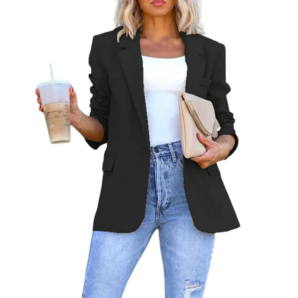 Women's Cotton Blazer Lightweight Beige