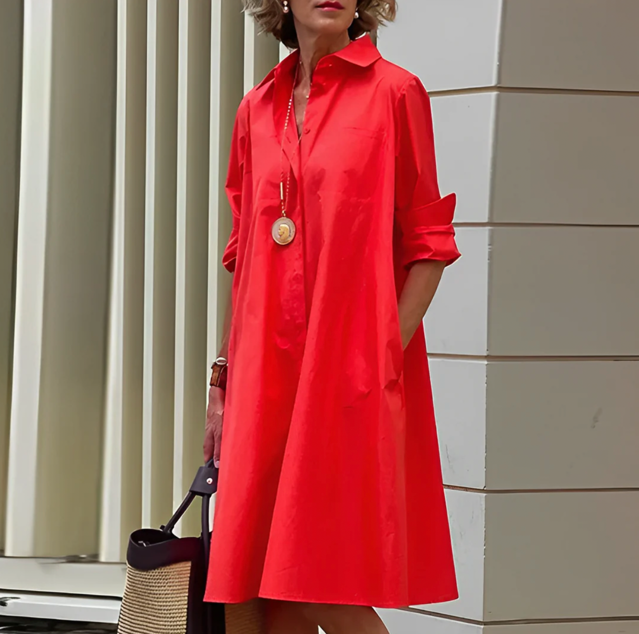Women's Midi Summer Dress Elegant - VibreMode