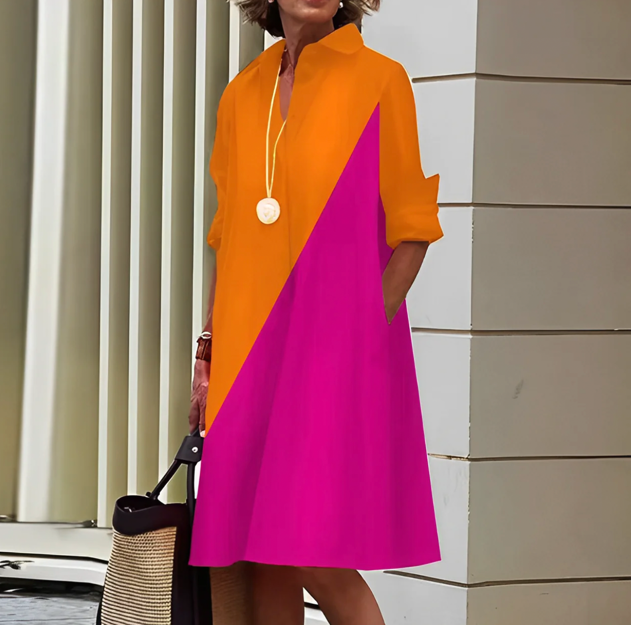 Women's Midi Summer Dress Elegant