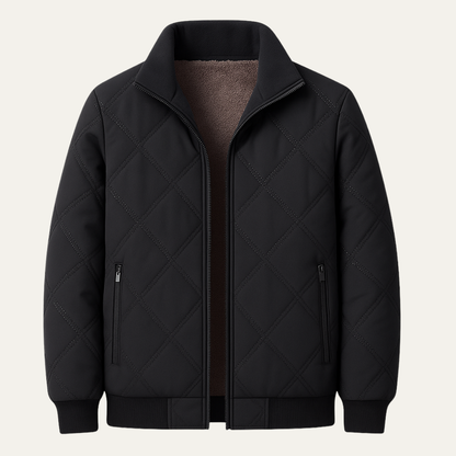 Men's Padded Quilted Fleece Jacket