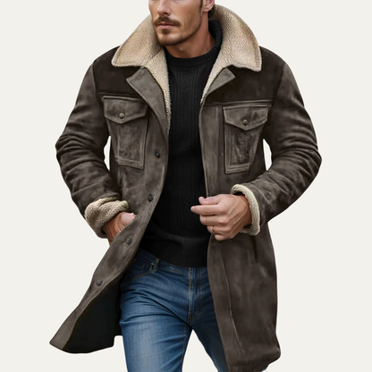 Men's Shearling Lined Winter Jacket