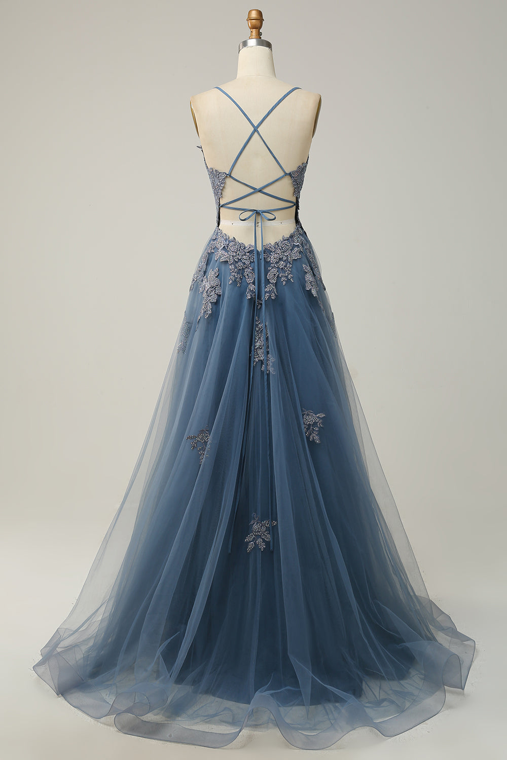 Women's A-Line Ball Gown Spaghetti Straps Lace