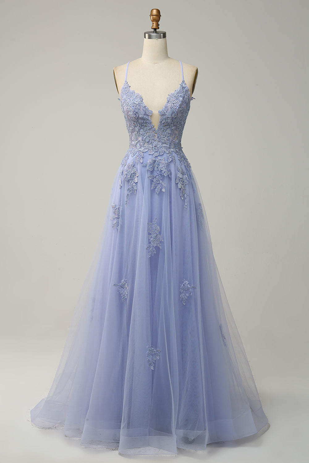 Women's A-Line Ball Gown Spaghetti Straps Lace