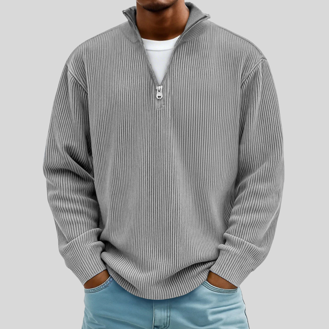 Classic Fit Crew Neck Pullover Sweater