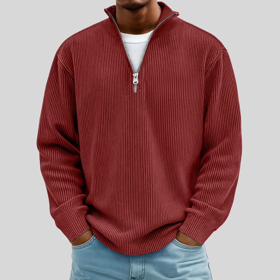 Classic Fit Crew Neck Pullover Sweater