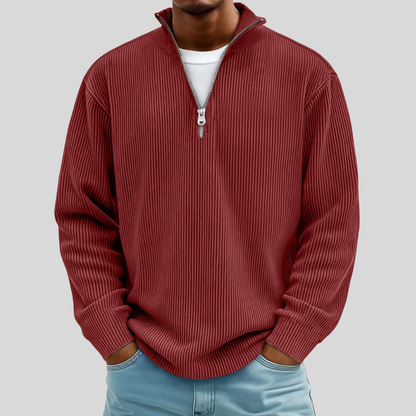 Classic Fit Crew Neck Pullover Sweater