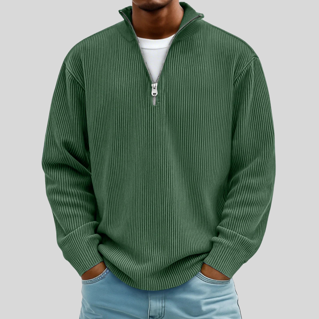 Classic Fit Crew Neck Pullover Sweater