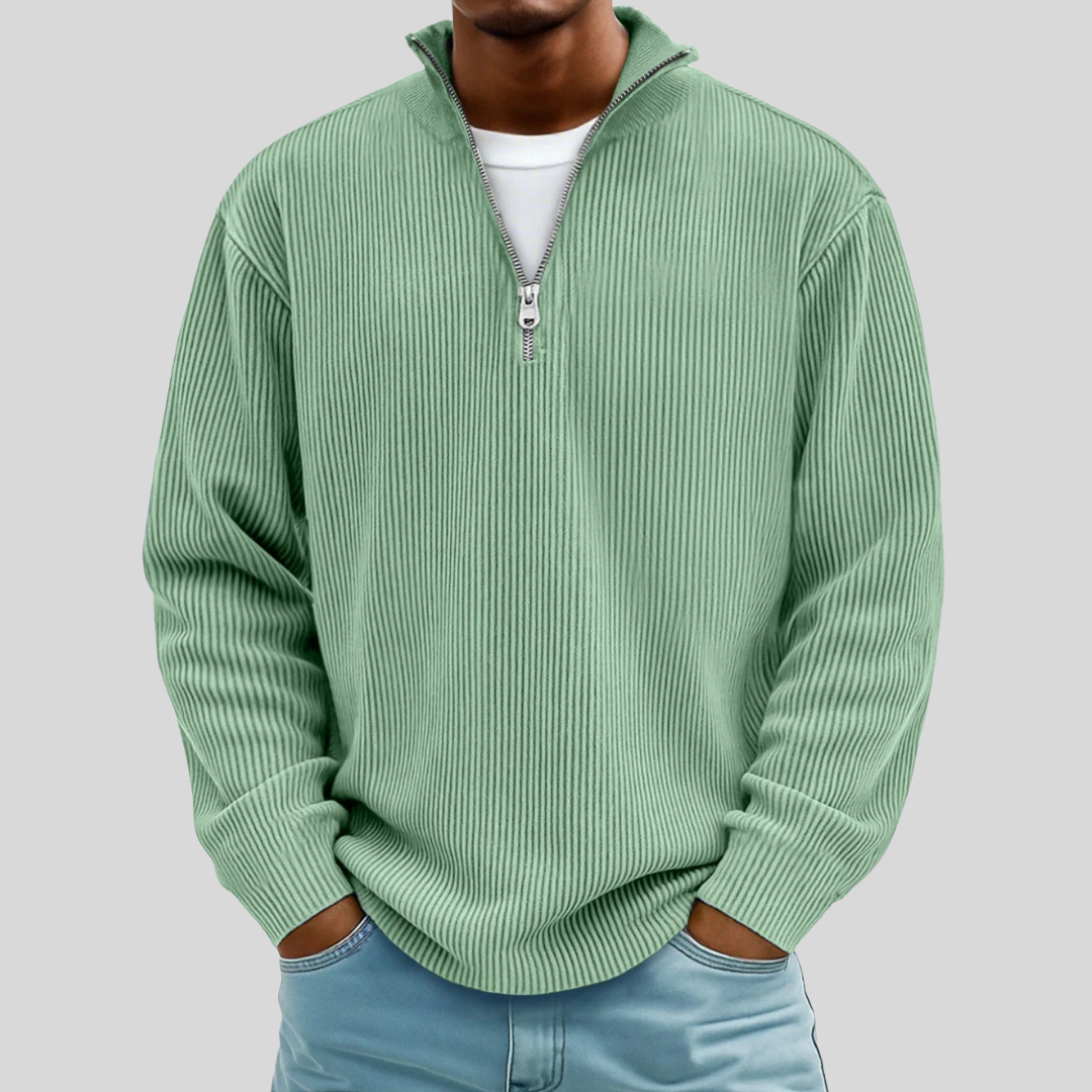Classic Fit Crew Neck Pullover Sweater
