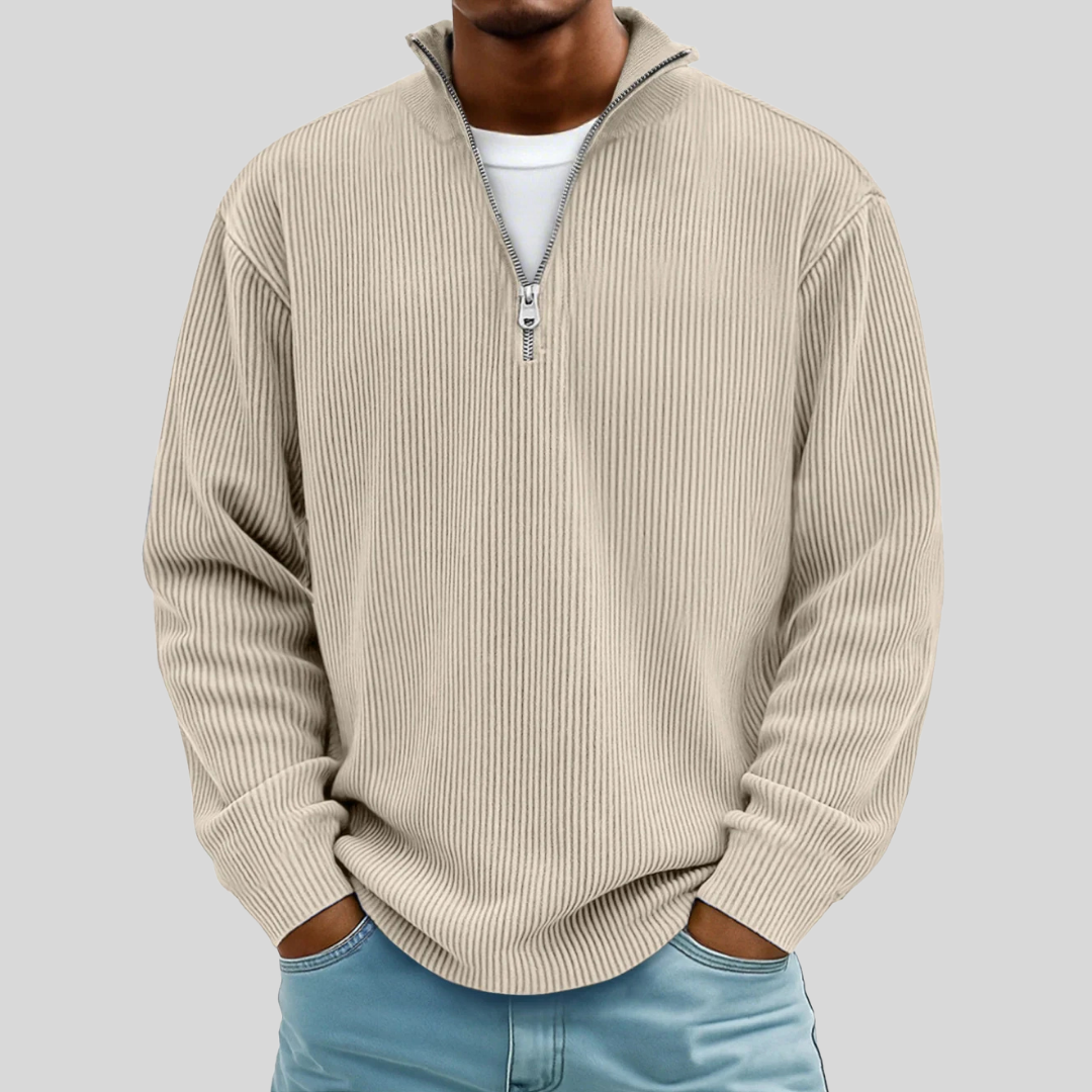 Classic Fit Crew Neck Pullover Sweater