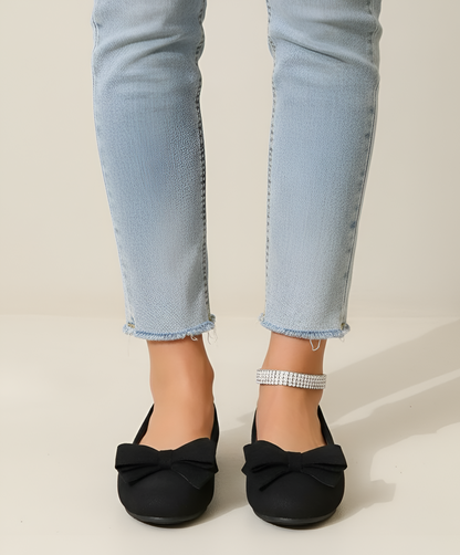Women's Suede Ballet Flats Comfortable Slip-On Shoes