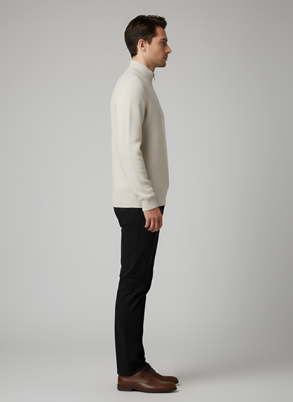 Men's Half Zip Sweater Knit Pullover