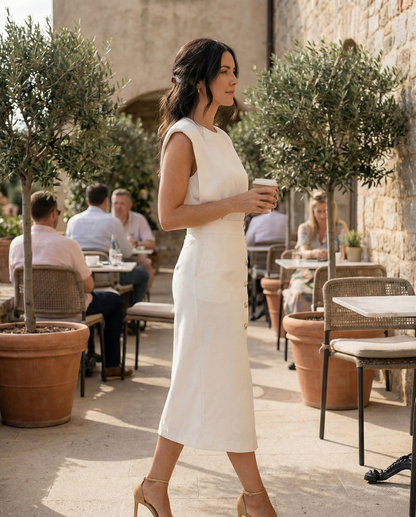 Chic Summer Sleeveless Midi Dress for Women