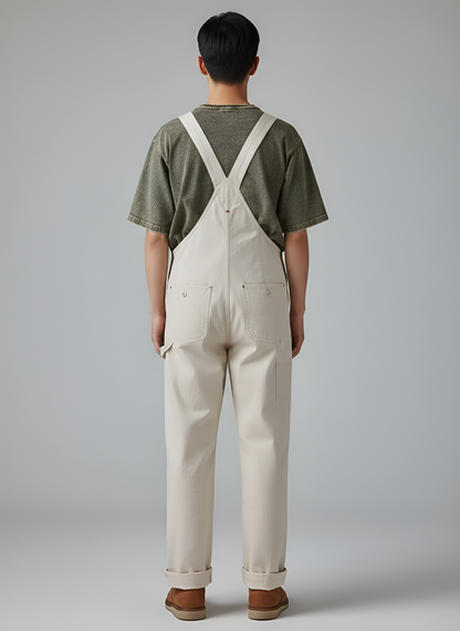 Men's Cotton Bib Overalls Work Dungarees