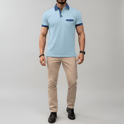 Men's Cotton Polo Shirt Short Sleeve Casual Fit