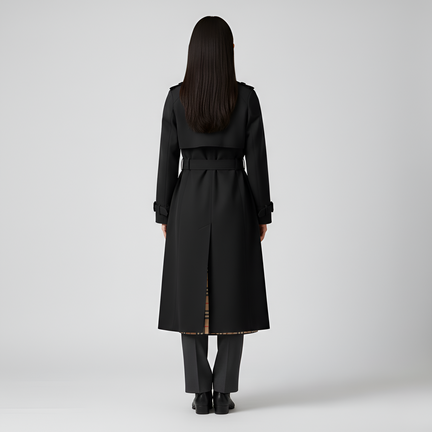 Women's Double Breasted Cotton Trench Coat