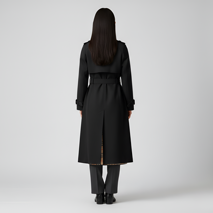 Women's Double Breasted Cotton Trench Coat