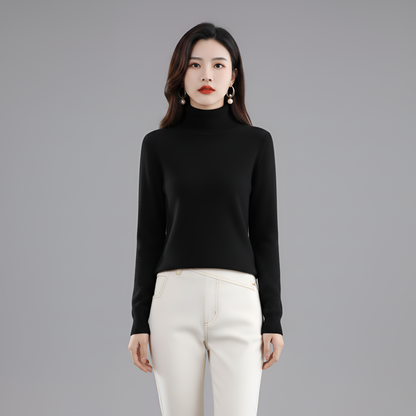 Women's Slim Fit Turtleneck Sweater Long Sleeve Pullover
